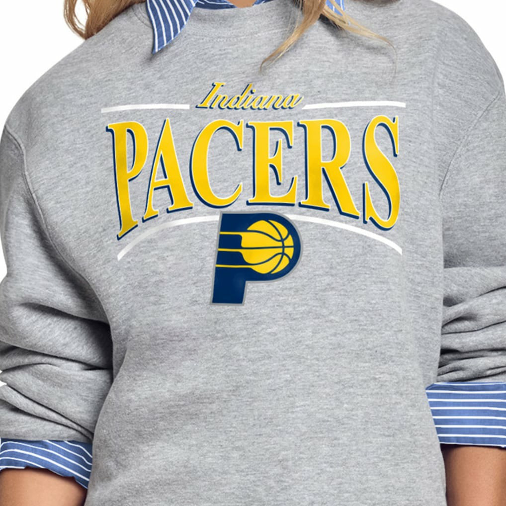 NBA Indiana Pacers Starter Women's Arch Stripe Fleece Crewneck Sweatshirt
