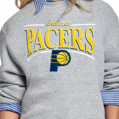 NBA Indiana Pacers Starter Women's Arch Stripe Fleece Crewneck Sweatshirt