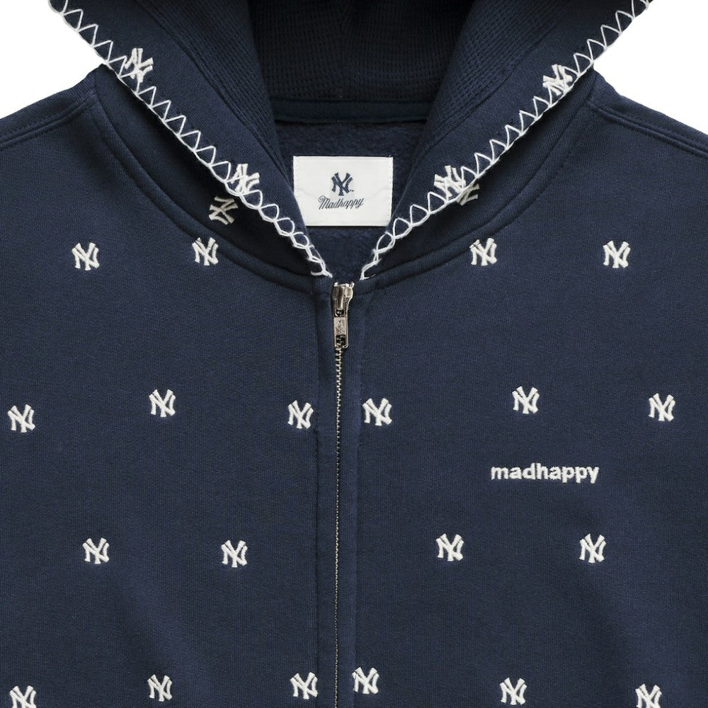 MLB New York Yankees Madhappy Unisex All Over Fleece Full-Zip Hoodie