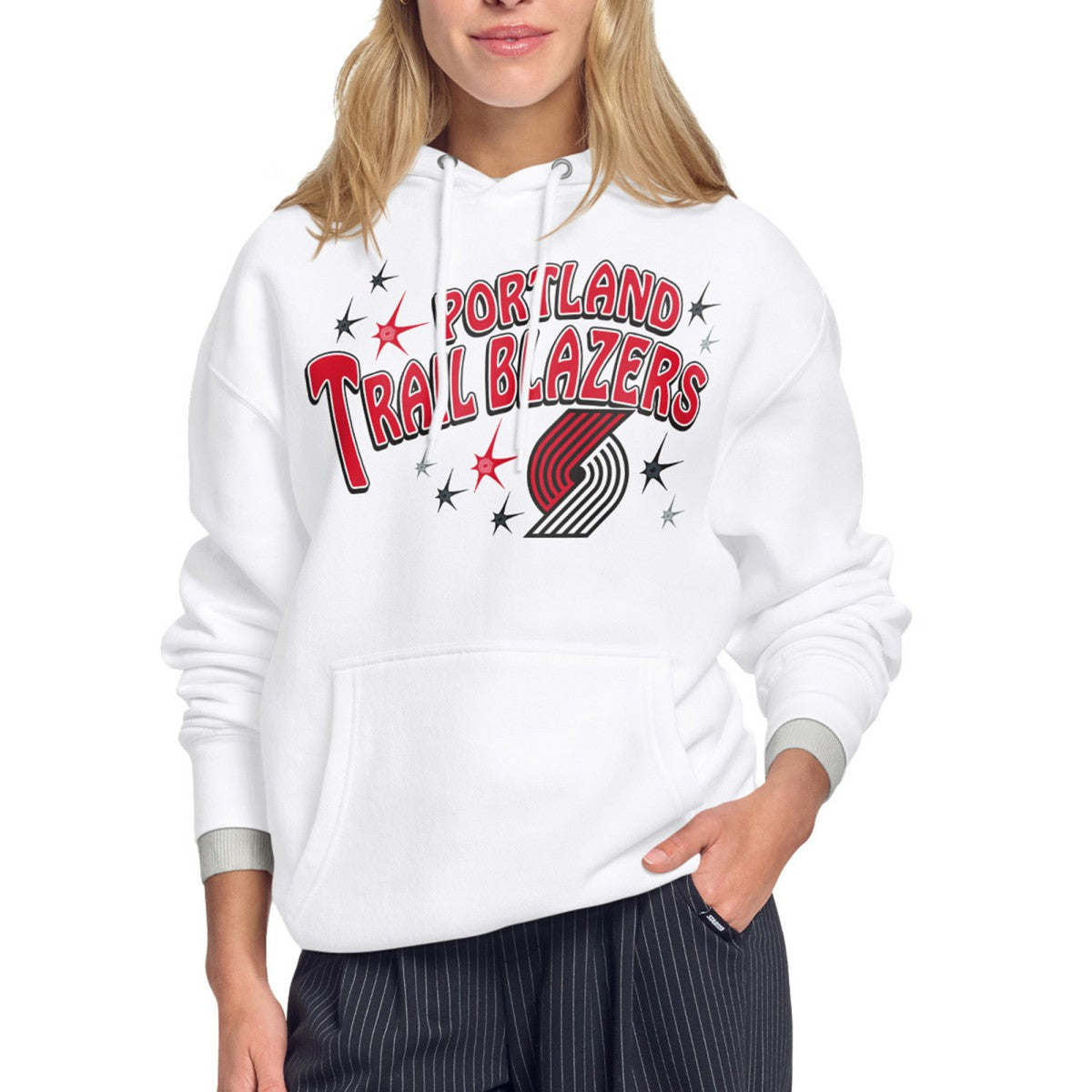 NBA Portland Trail Blazers Starter Women's Fireworks Fleece Hoodie