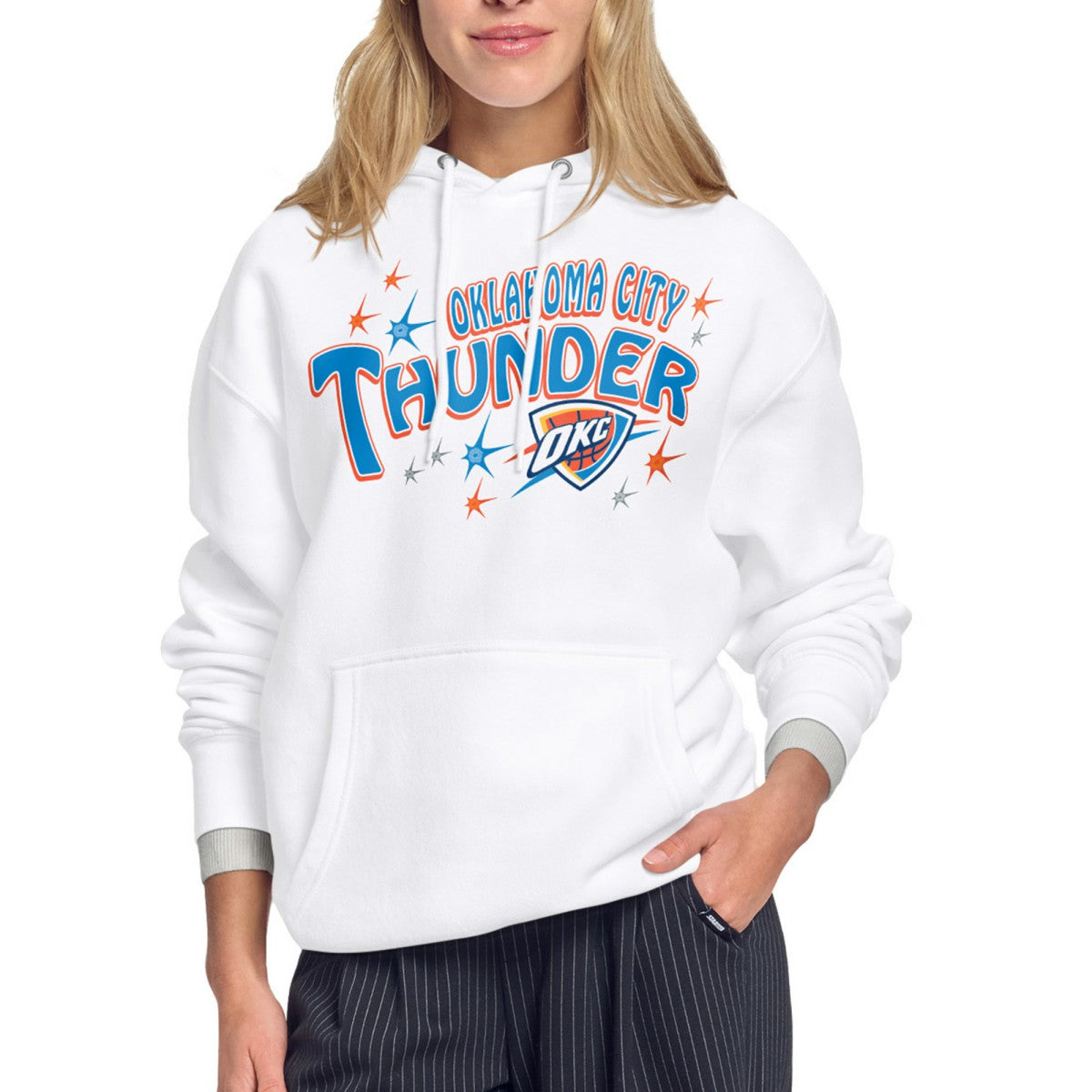 NBA Oklahoma City Thunder Starter Women's Fireworks Fleece Hoodie