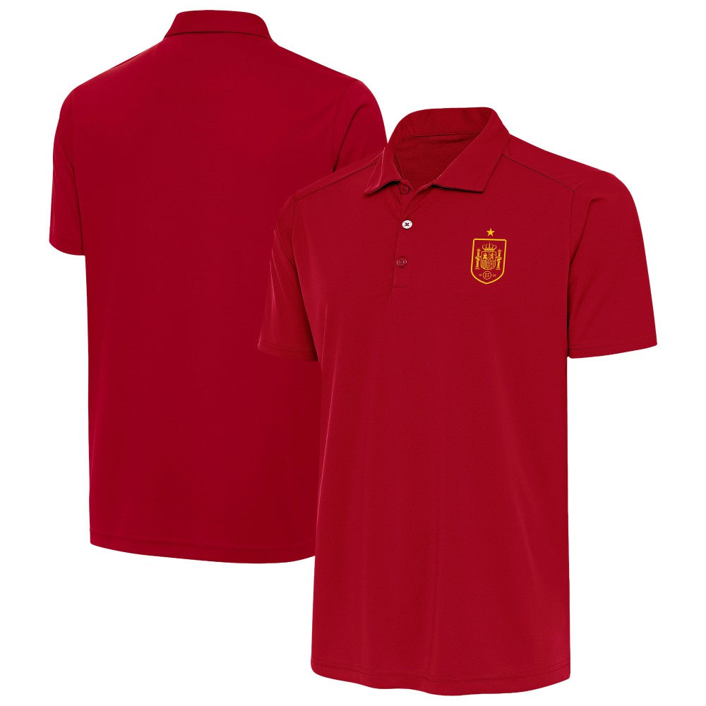 Spain National Team Antigua Statement Polo -  Red