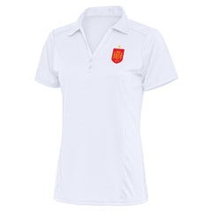 Spain National Team Antigua Women's Statement Y-Neck Polo -  White