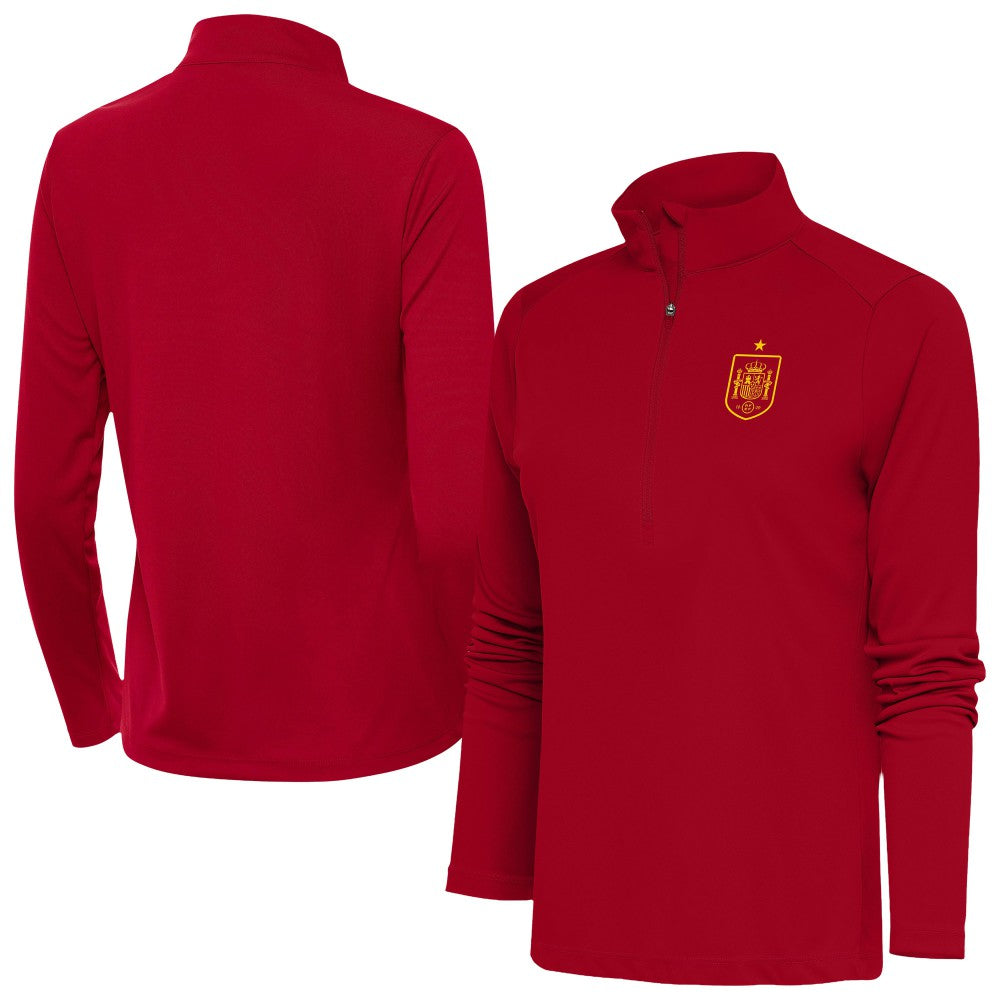 Spain National Team Antigua Women's Statement Half-Zip Pullover -  Red