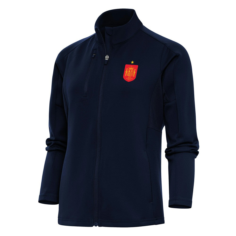 Spain National Team Antigua Women's Genesis Full-Zip Jacket -  Navy