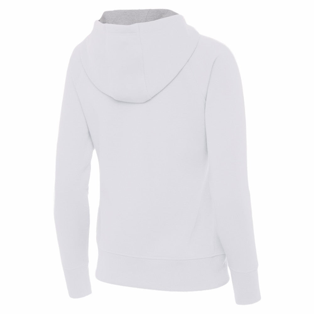 Spain National Team Antigua Women's Takeover Fleece Raglan Full-Zip Hoodie -  White