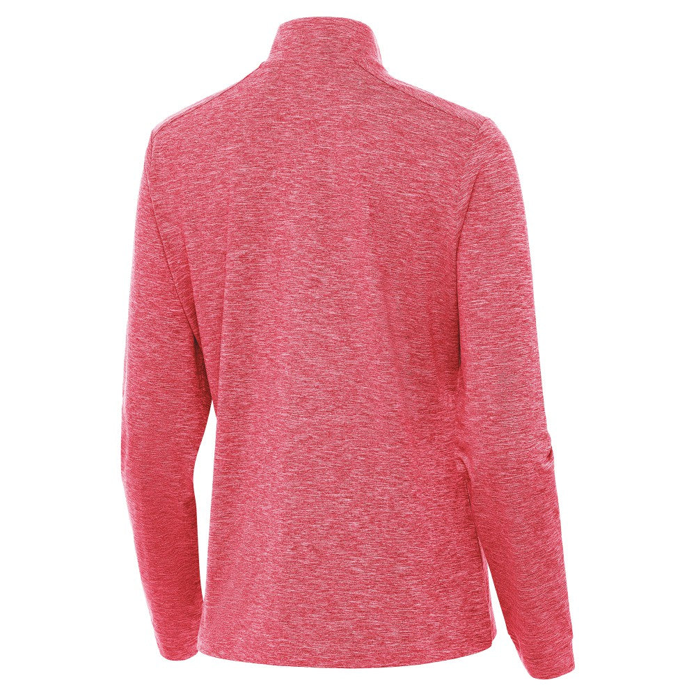 Spain National Team Antigua Women's Quarter-Zip Pullover -  Heather Red