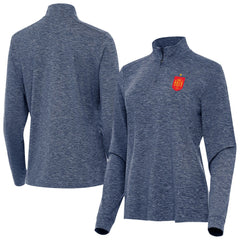 Spain National Team Antigua Women's Quarter-Zip Pullover -  Heather Navy