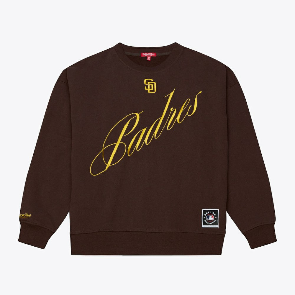 MLB San Diego Padres Mitchell & Ness Women's Script Sweatshirt