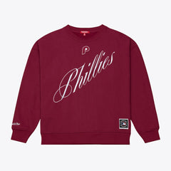 MLB Philadelphia Phillies Mitchell & Ness Women's Script Sweatshirt