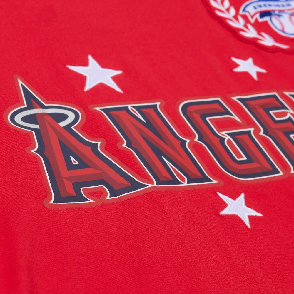 MLB Los Angeles Angels Mitchell & Ness Women's Pep Rally Cropped Boxy T-Shirt