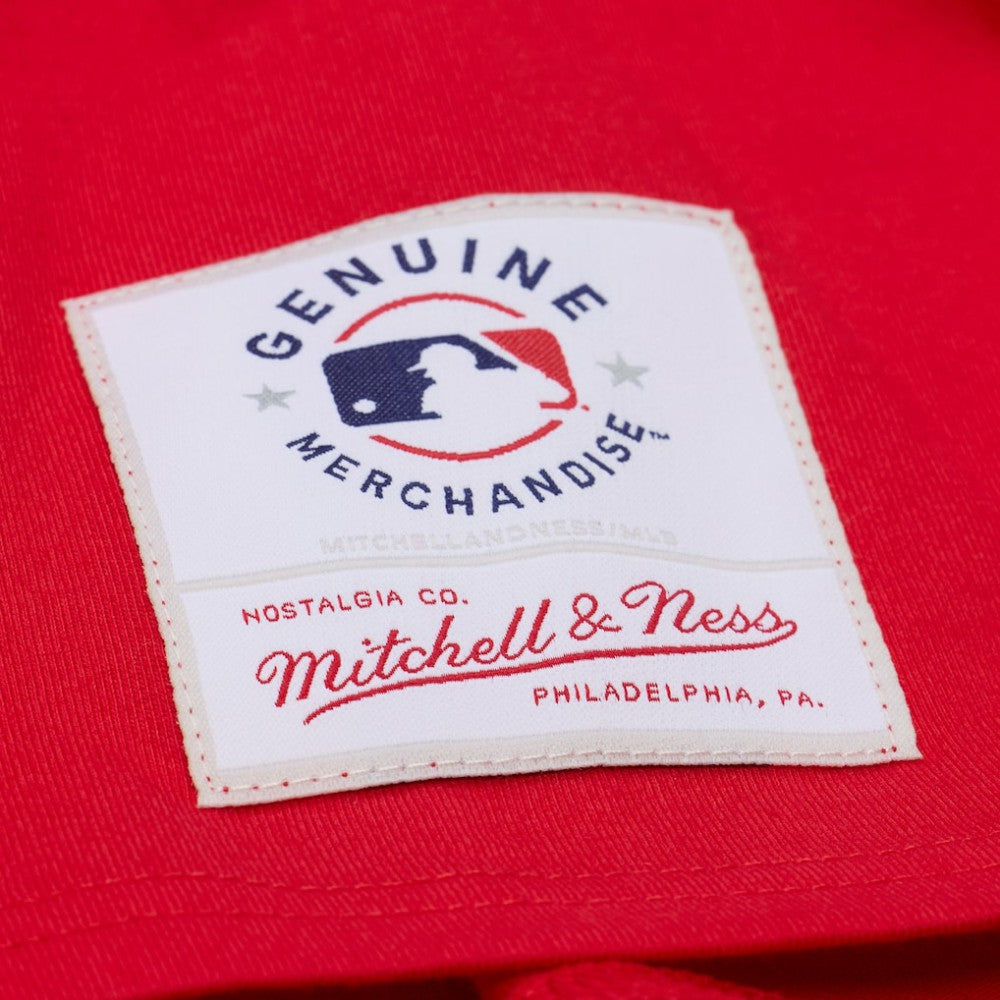 MLB Los Angeles Angels Mitchell & Ness Women's Pep Rally Cropped Boxy T-Shirt