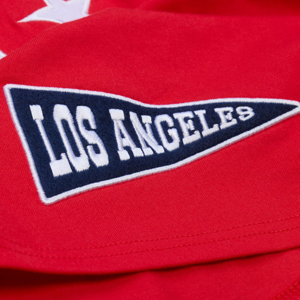 MLB Los Angeles Angels Mitchell & Ness Women's Pep Rally Cropped Boxy T-Shirt