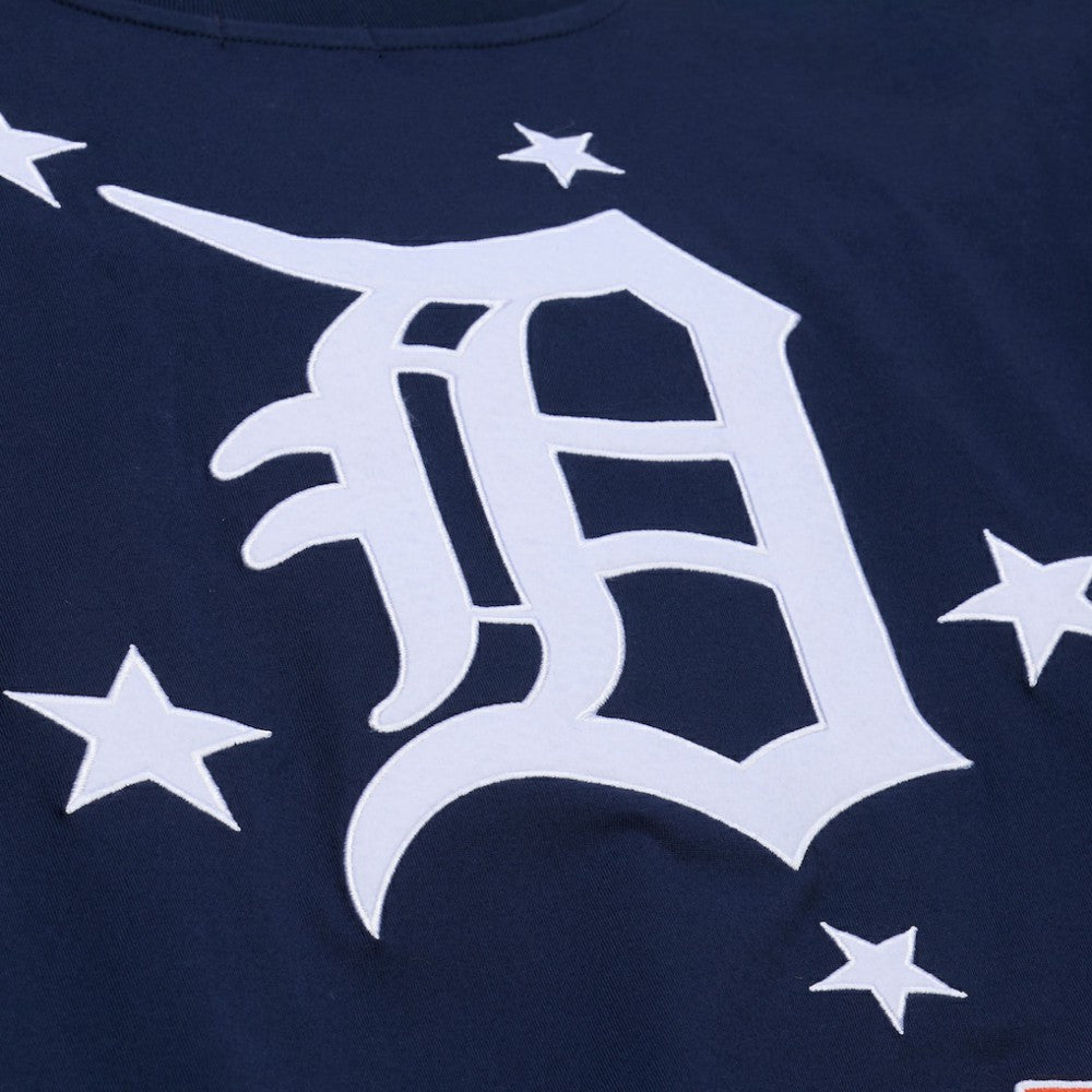 MLB Detroit Tigers Mitchell & Ness Women's Pep Rally Cropped Boxy T-Shirt
