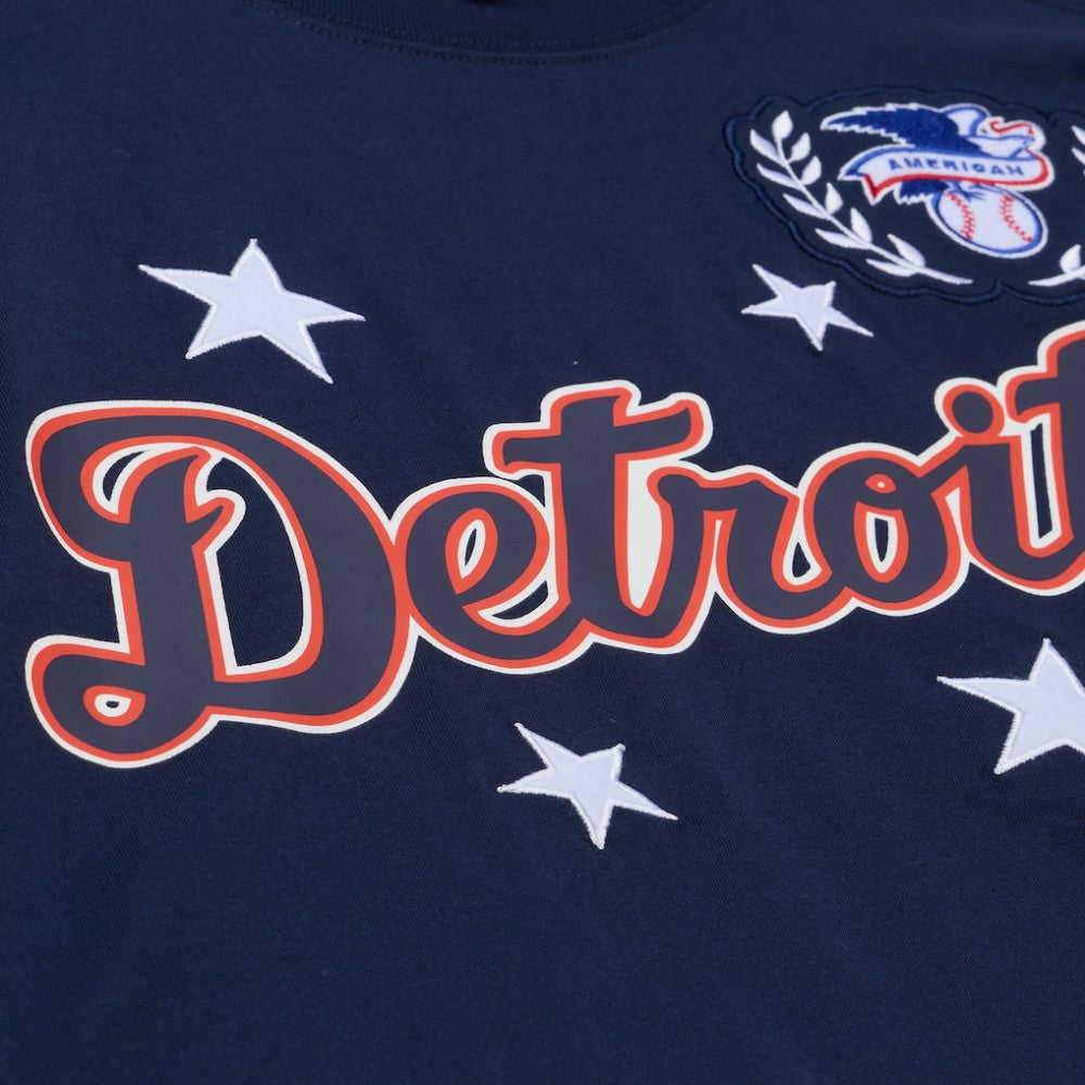 MLB Detroit Tigers Mitchell & Ness Women's Pep Rally Cropped Boxy T-Shirt