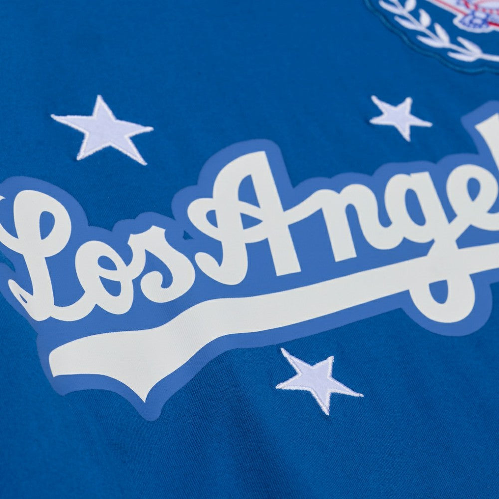 MLB Los Angeles Dodgers Mitchell & Ness Women's Pep Rally Cropped Boxy T-Shirt