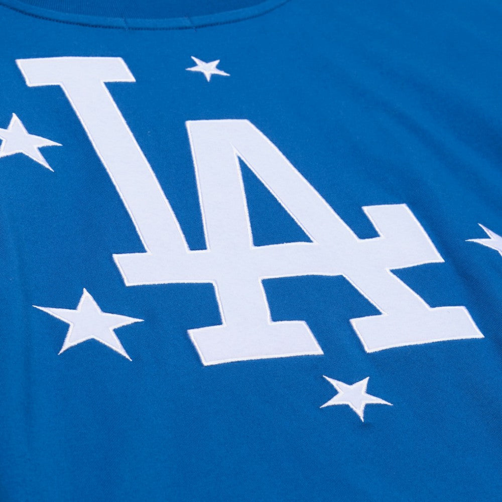 MLB Los Angeles Dodgers Mitchell & Ness Women's Pep Rally Cropped Boxy T-Shirt