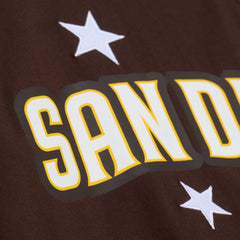 MLB San Diego Padres Mitchell & Ness Women's Pep Rally Cropped Boxy T-Shirt