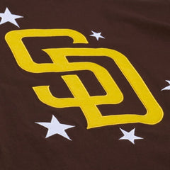 MLB San Diego Padres Mitchell & Ness Women's Pep Rally Cropped Boxy T-Shirt