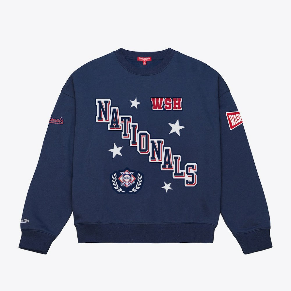 MLB Washington Nationals Mitchell & Ness Women's Pep Rally Sweatshirt