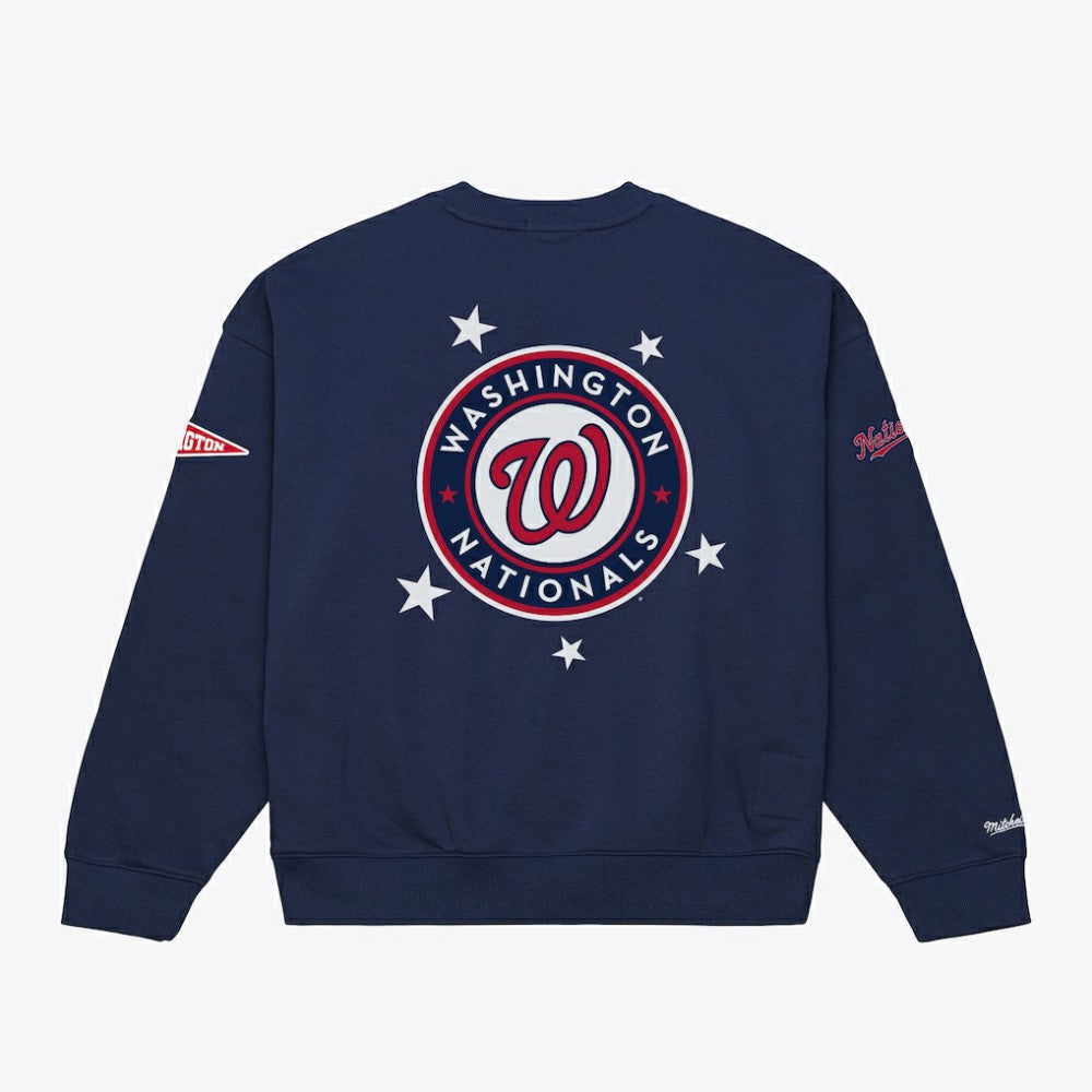 MLB Washington Nationals Mitchell & Ness Women's Pep Rally Sweatshirt