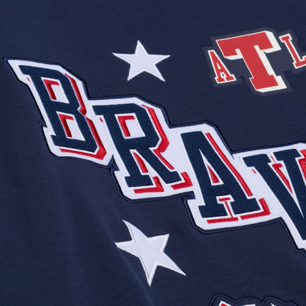 MLB Atlanta Braves Mitchell & Ness Women's Pep Rally Sweatshirt