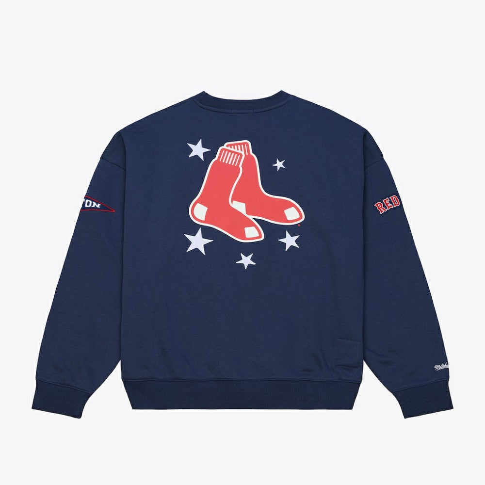 MLB Boston Red Sox Mitchell & Ness Women's Pep Rally Sweatshirt