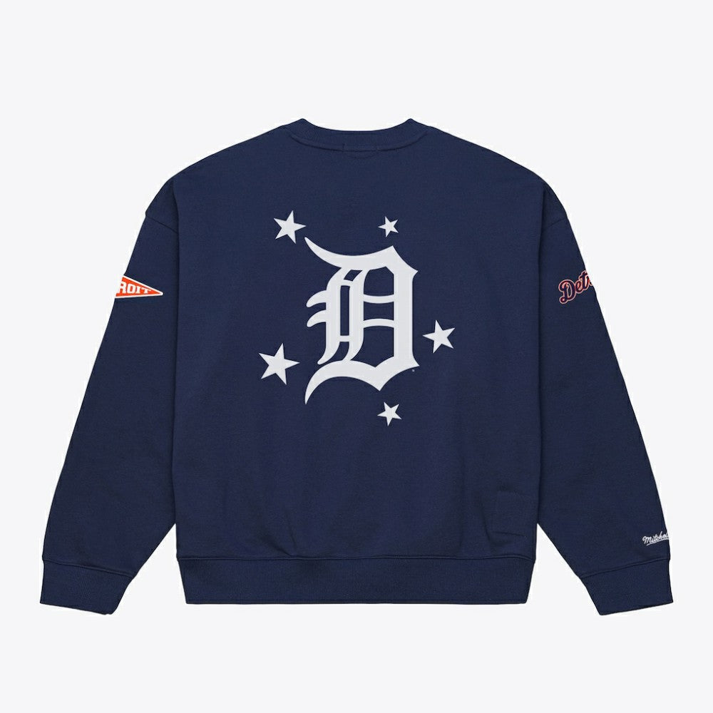 MLB Detroit Tigers Mitchell & Ness Women's Pep Rally Sweatshirt