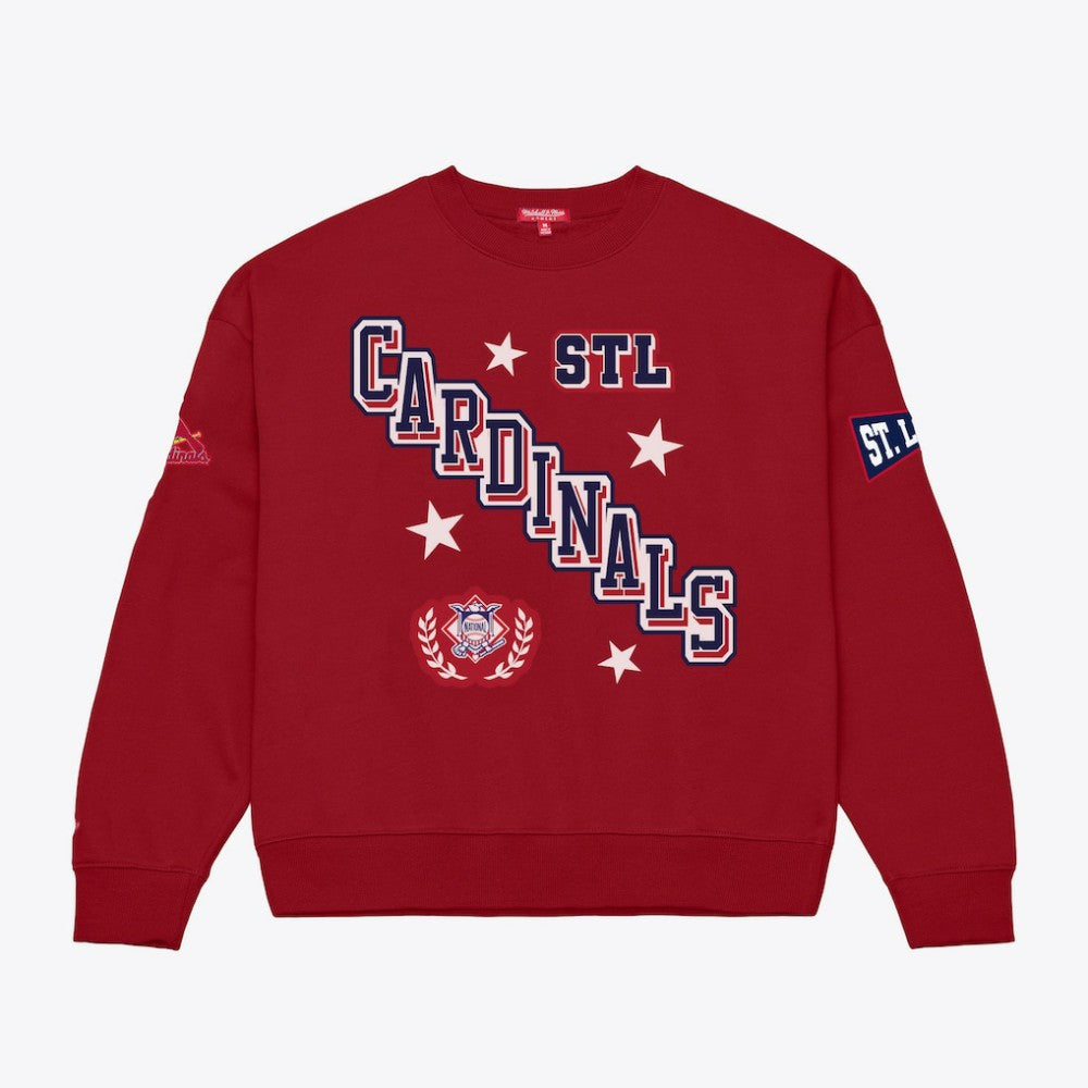 MLB St. Louis Cardinals Mitchell & Ness Women's Pep Rally Sweatshirt