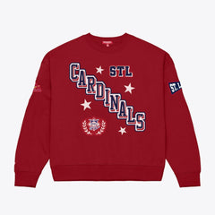 MLB St. Louis Cardinals Mitchell & Ness Women's Pep Rally Sweatshirt