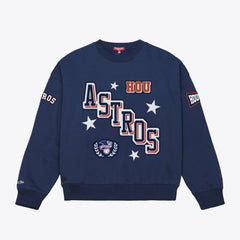 MLB Houston Astros Mitchell & Ness Women's Pep Rally Sweatshirt