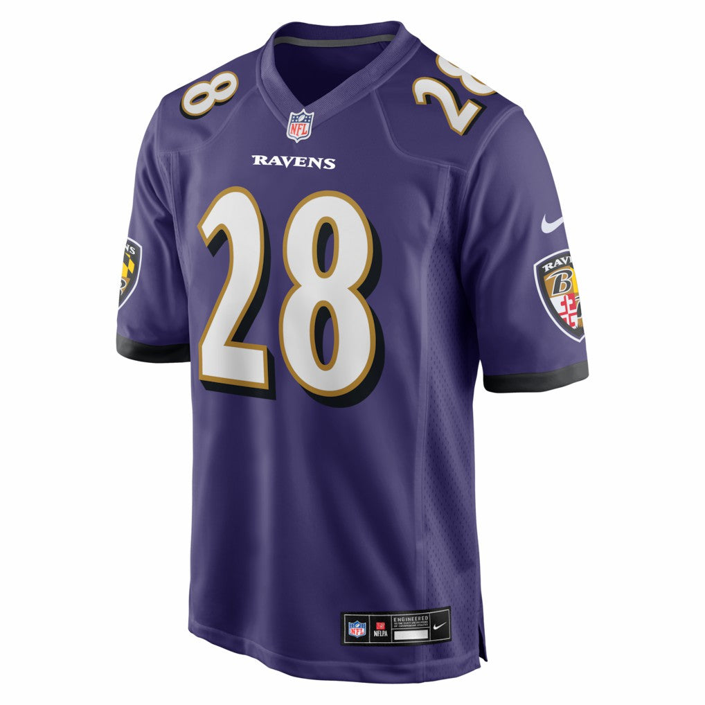 Taven Bryan  Team Game Jersey - Baltimore Ravens