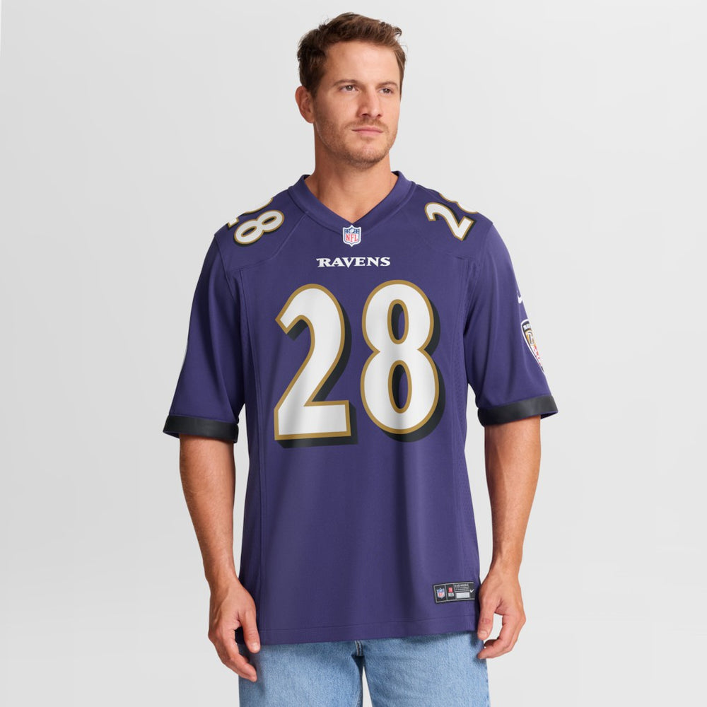 Taven Bryan  Team Game Jersey - Baltimore Ravens