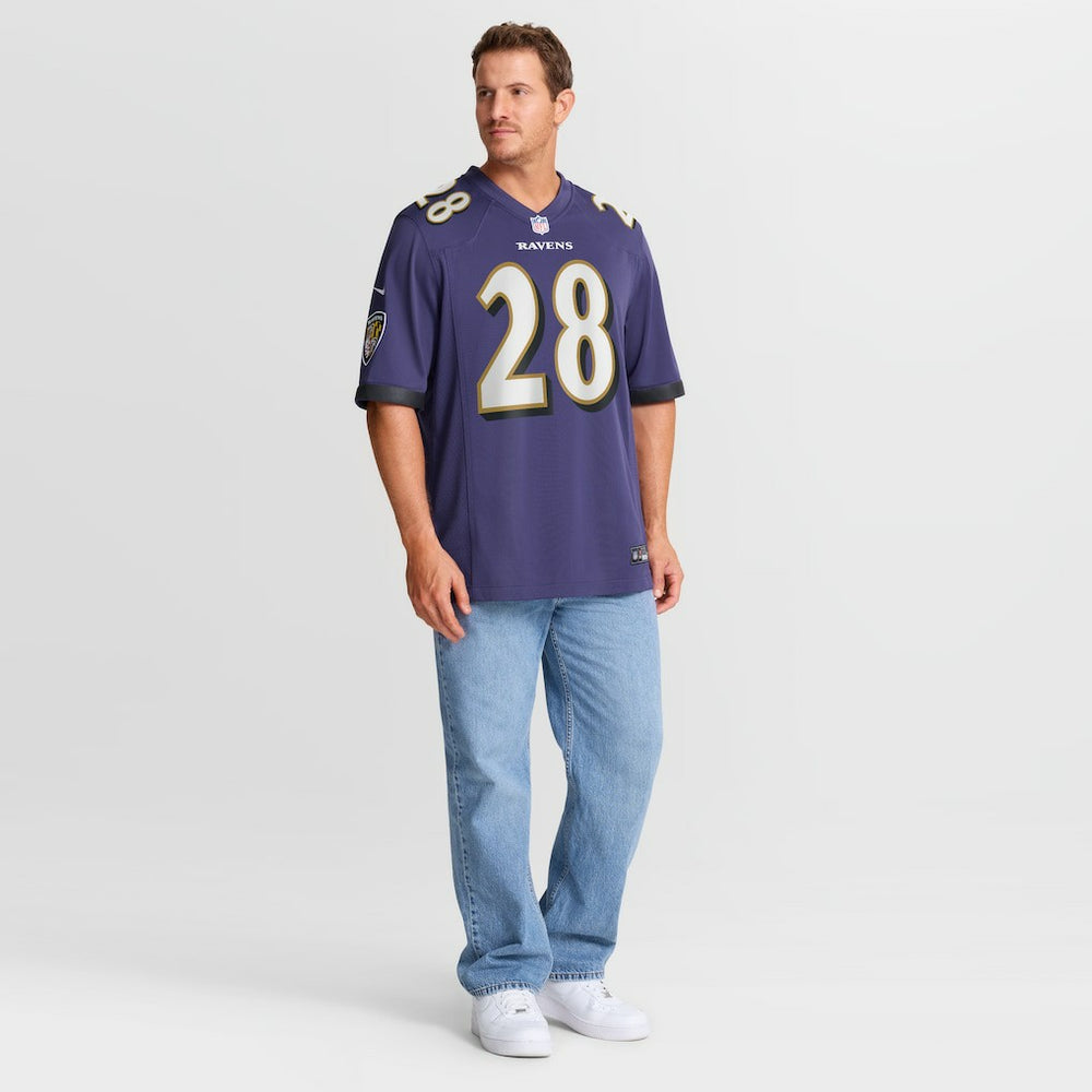 Taven Bryan  Team Game Jersey - Baltimore Ravens