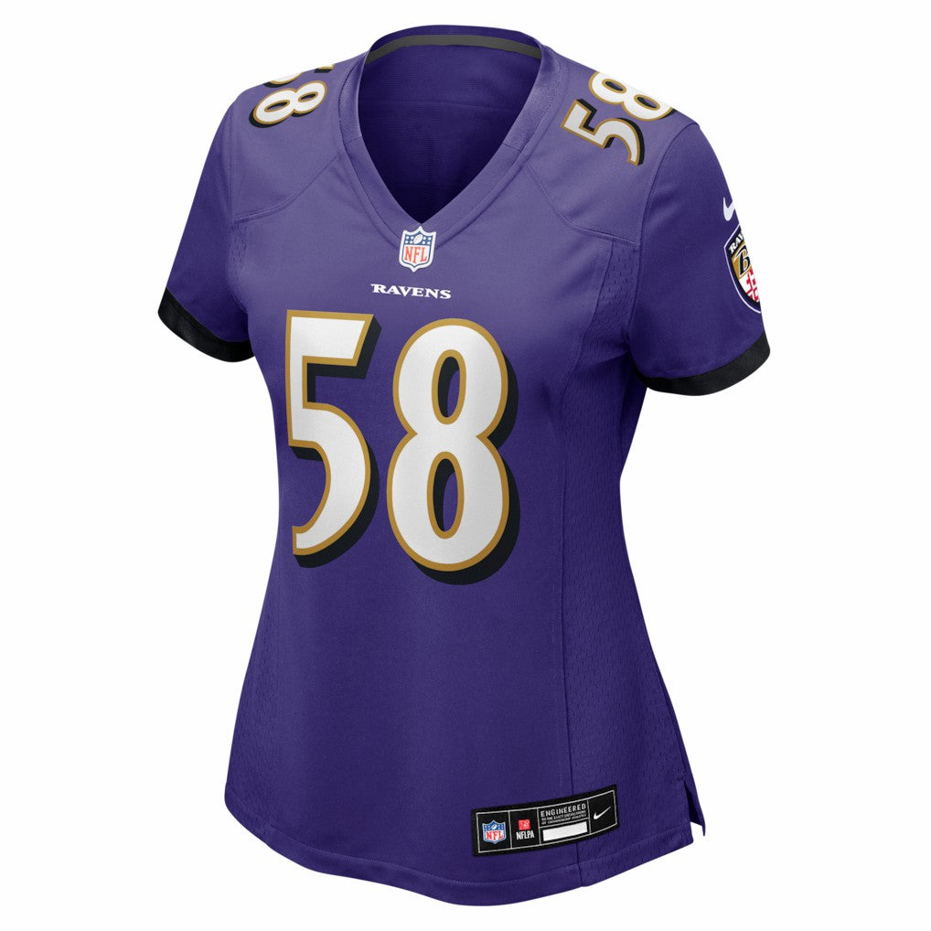 Taven Bryan  Women's Team Game Jersey - Baltimore Ravens
