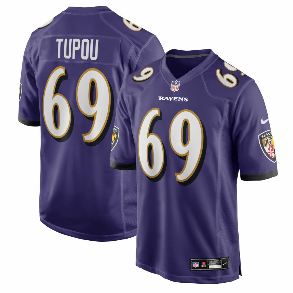 Josh Tupou  Team Game Jersey - Baltimore Ravens