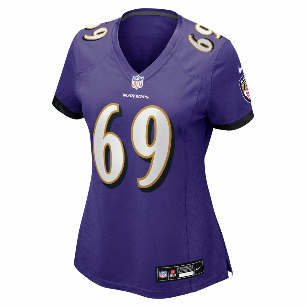 Josh Tupou  Women's Team Game Jersey - Baltimore Ravens