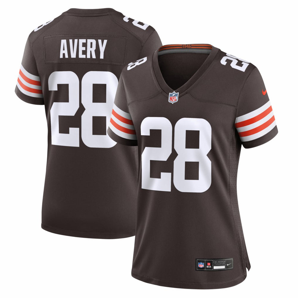 Tre Avery  Women's Team Game Jersey - Cleveland Browns