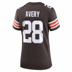 Tre Avery  Women's Team Game Jersey - Cleveland Browns