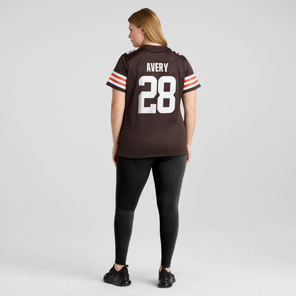 Tre Avery  Women's Team Game Jersey - Cleveland Browns