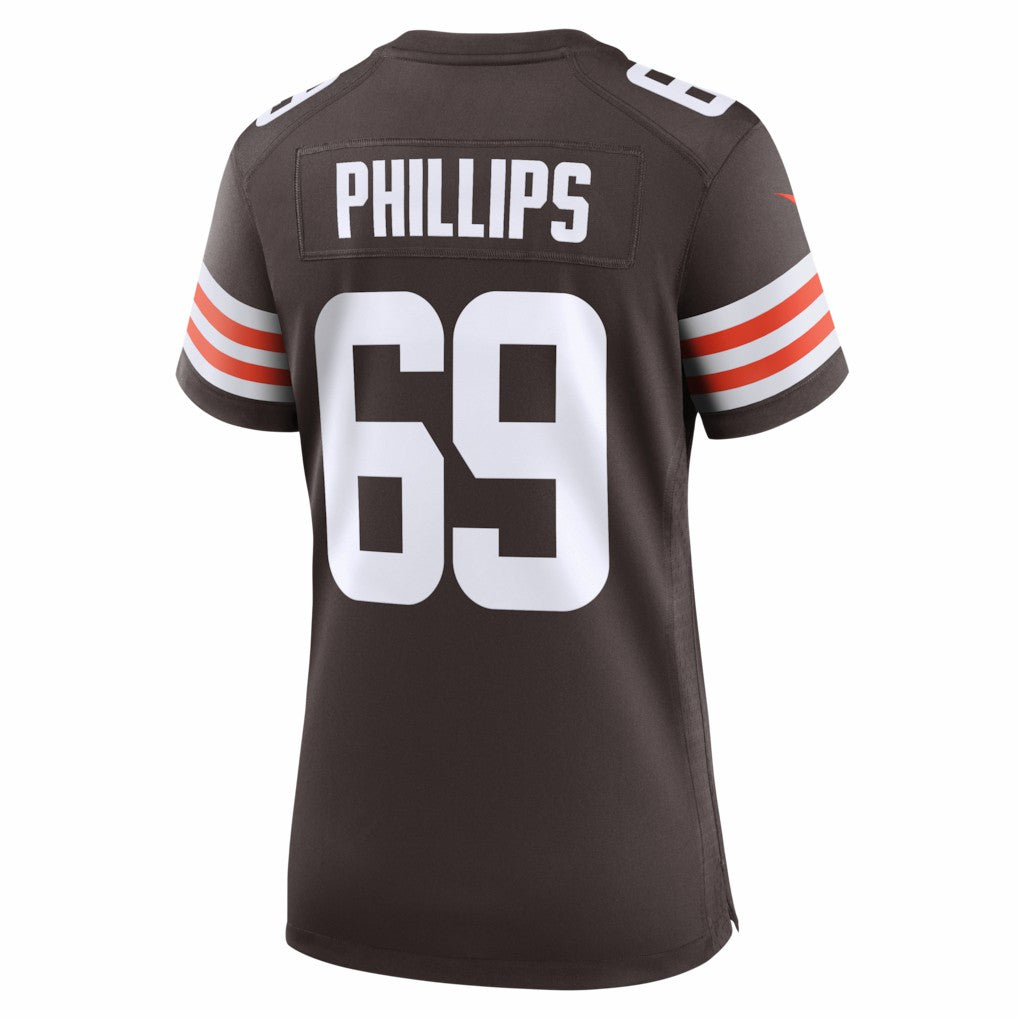 Tyre Phillips  Women's Team Game Jersey - Cleveland Browns