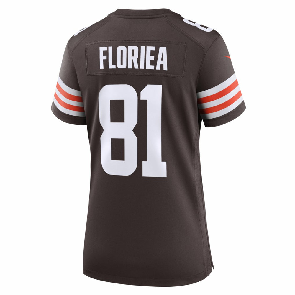 Luke Floriea  Women's Team Game Jersey - Cleveland Browns