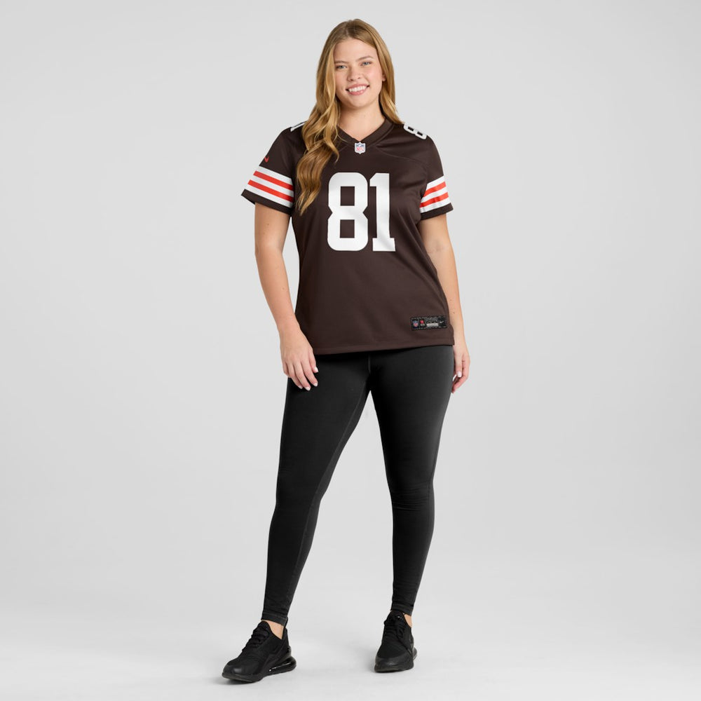 Luke Floriea  Women's Team Game Jersey - Cleveland Browns