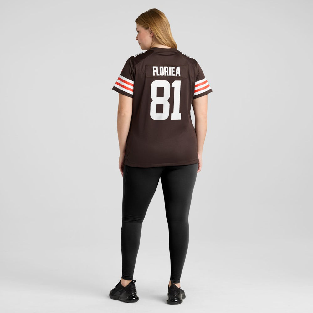Luke Floriea  Women's Team Game Jersey - Cleveland Browns