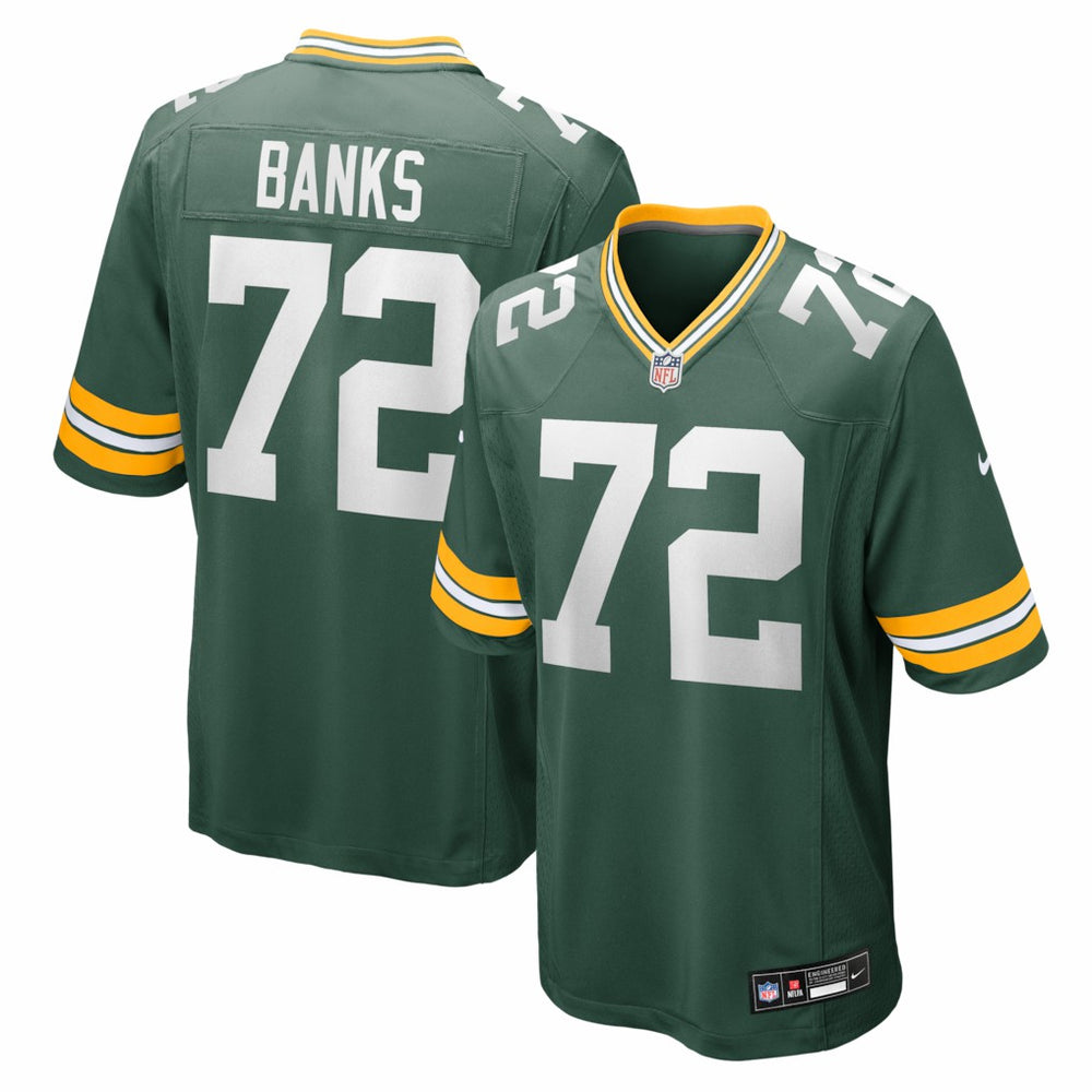Brant Banks  Team Game Jersey - Green Bay Packers