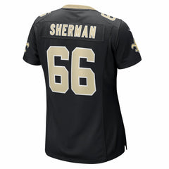 William Sherman  Women's Team Game Jersey - New Orleans Saints