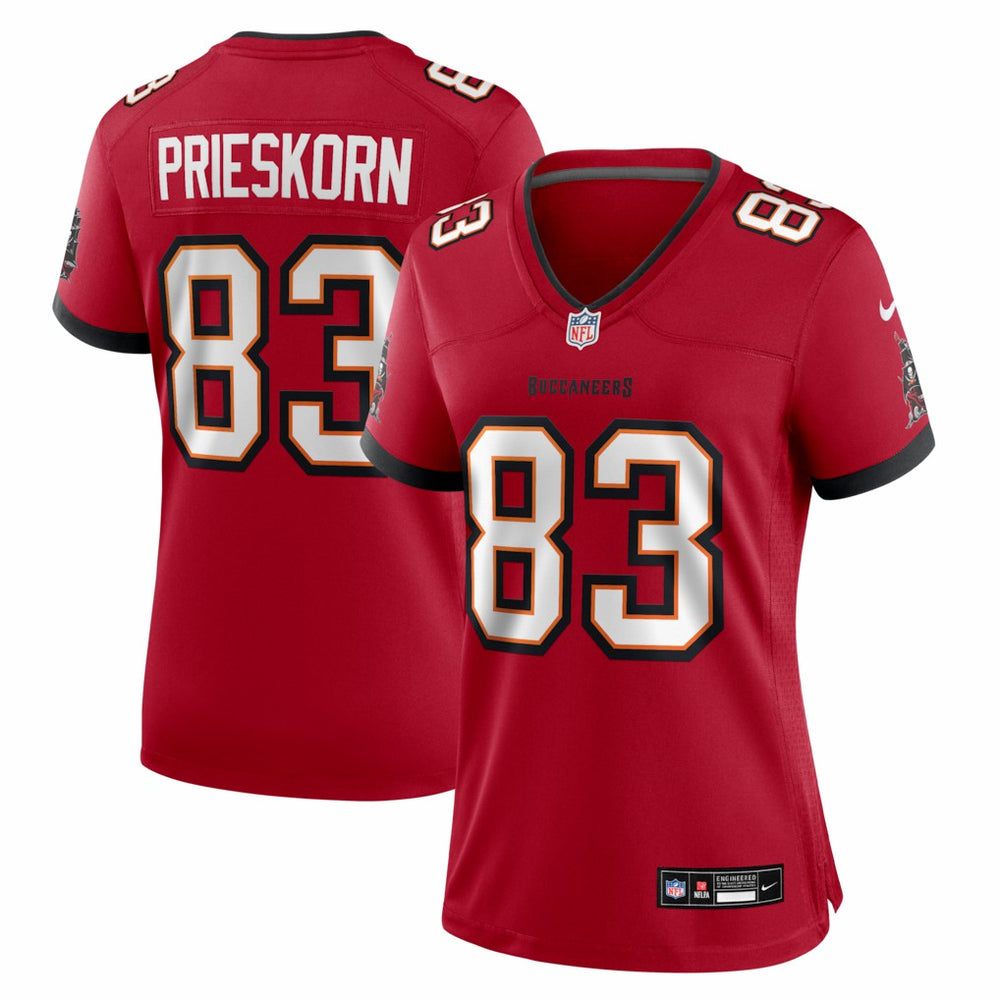 Caden Prieskorn  Women's Team Game Jersey - Tampa Bay Buccaneers