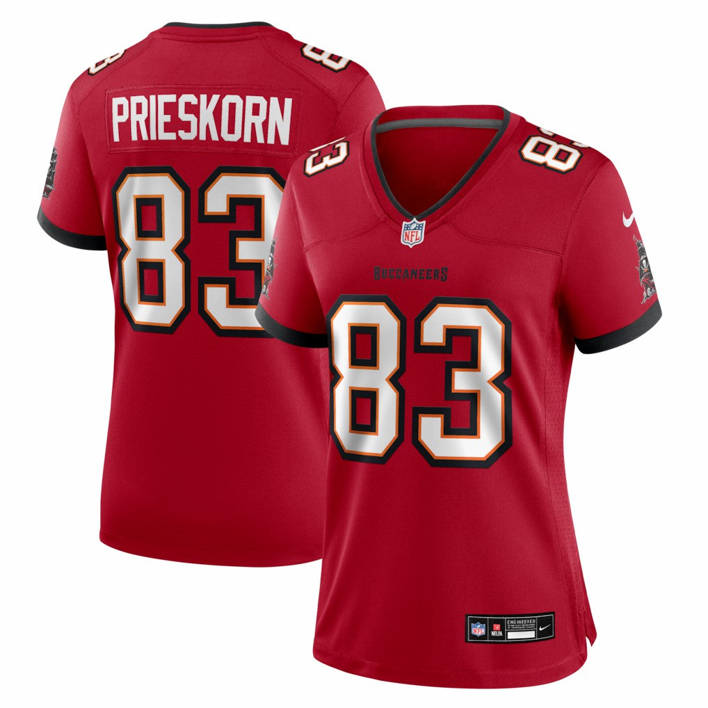 Caden Prieskorn  Women's Team Game Jersey - Tampa Bay Buccaneers
