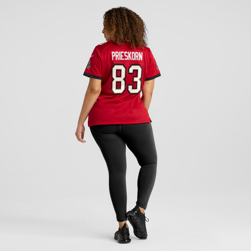 Caden Prieskorn  Women's Team Game Jersey - Tampa Bay Buccaneers
