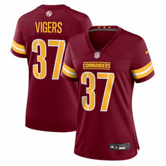 Car'lin Vigers  Women's Team Game Jersey - Washington Commanders